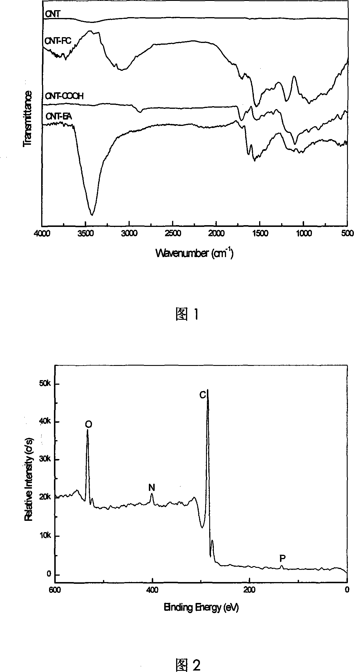 Water soluble nano tube of grafting phosphorylcholine and preparing method