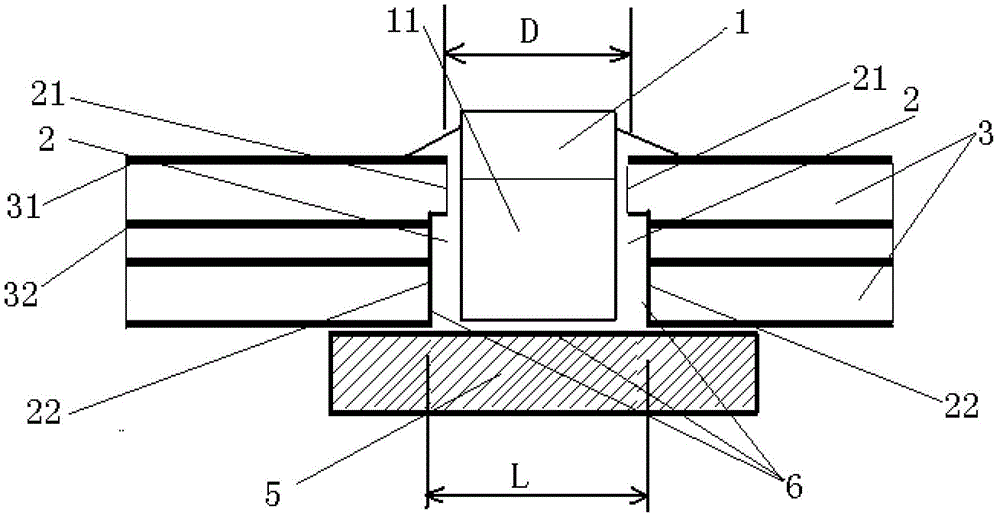 A component slotting structure and pcb