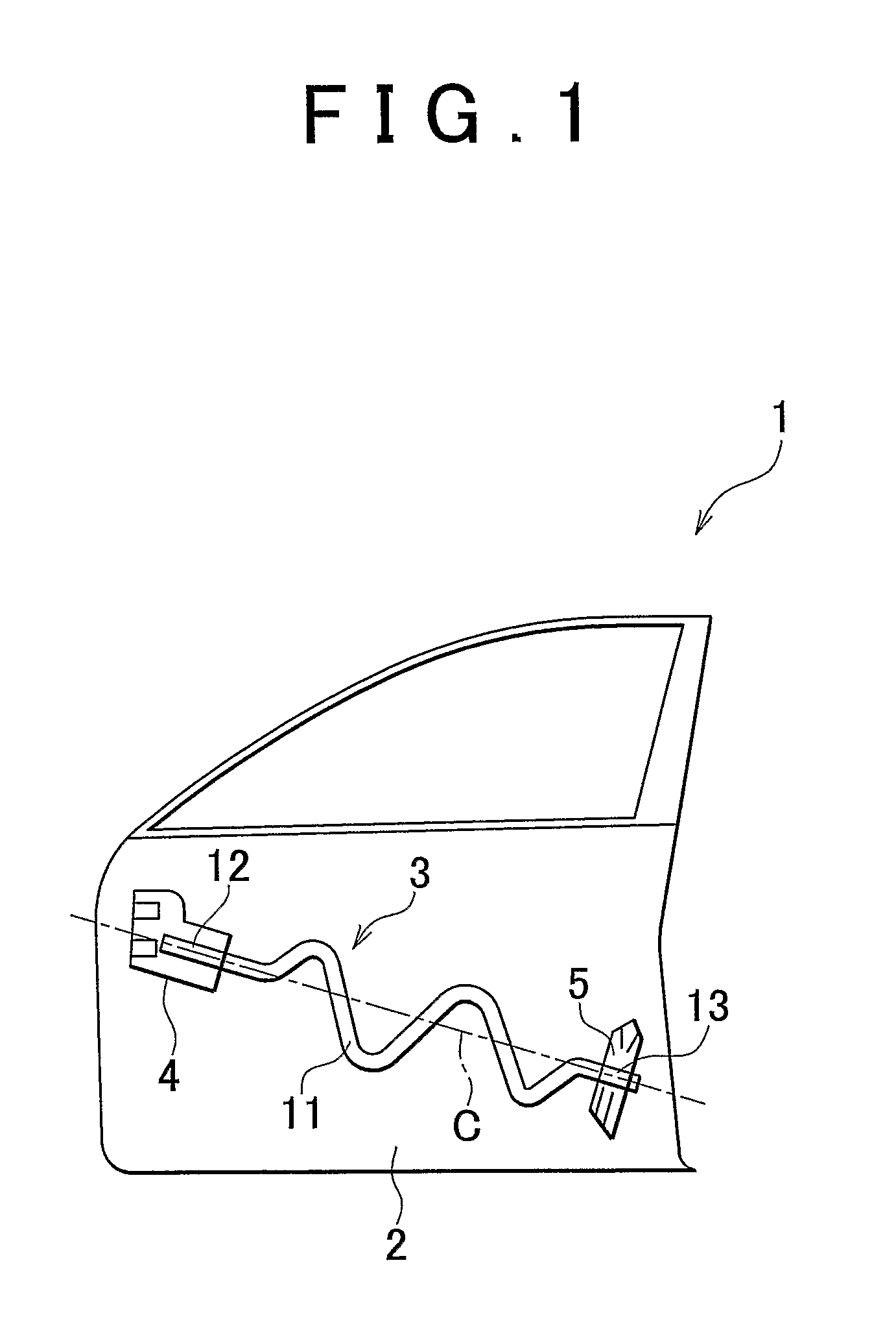 Vehicle door structure