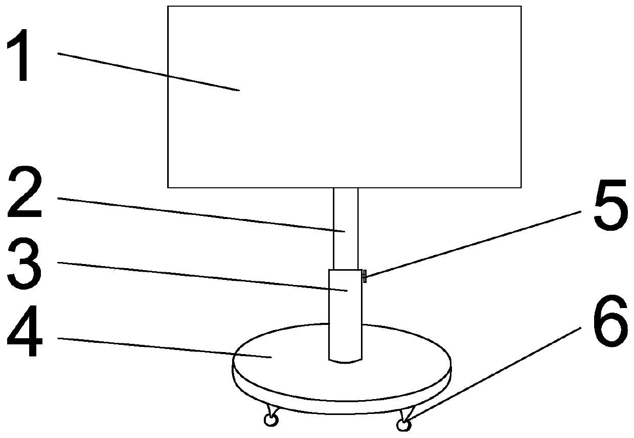 Economic teaching chart hanging device