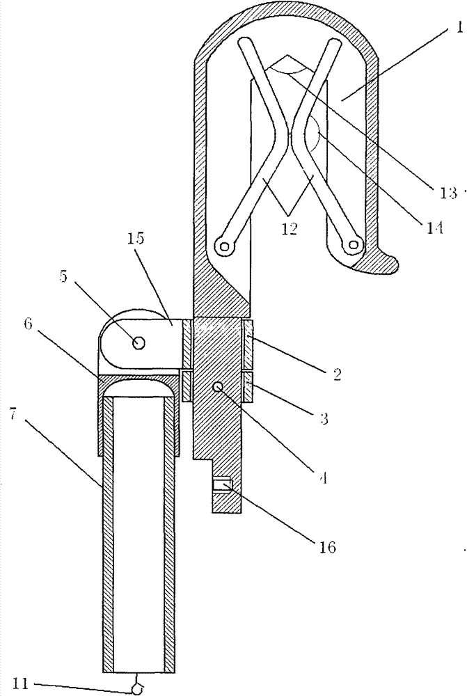 Multi-angle rotary ground wire hitching device