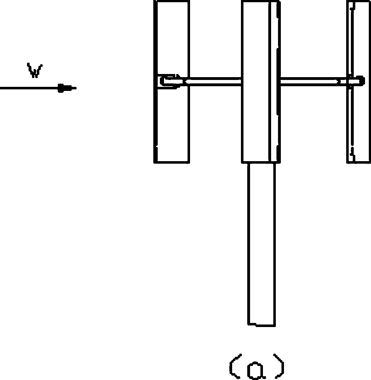 Vertical-axis wind generator with starting auxiliary wings