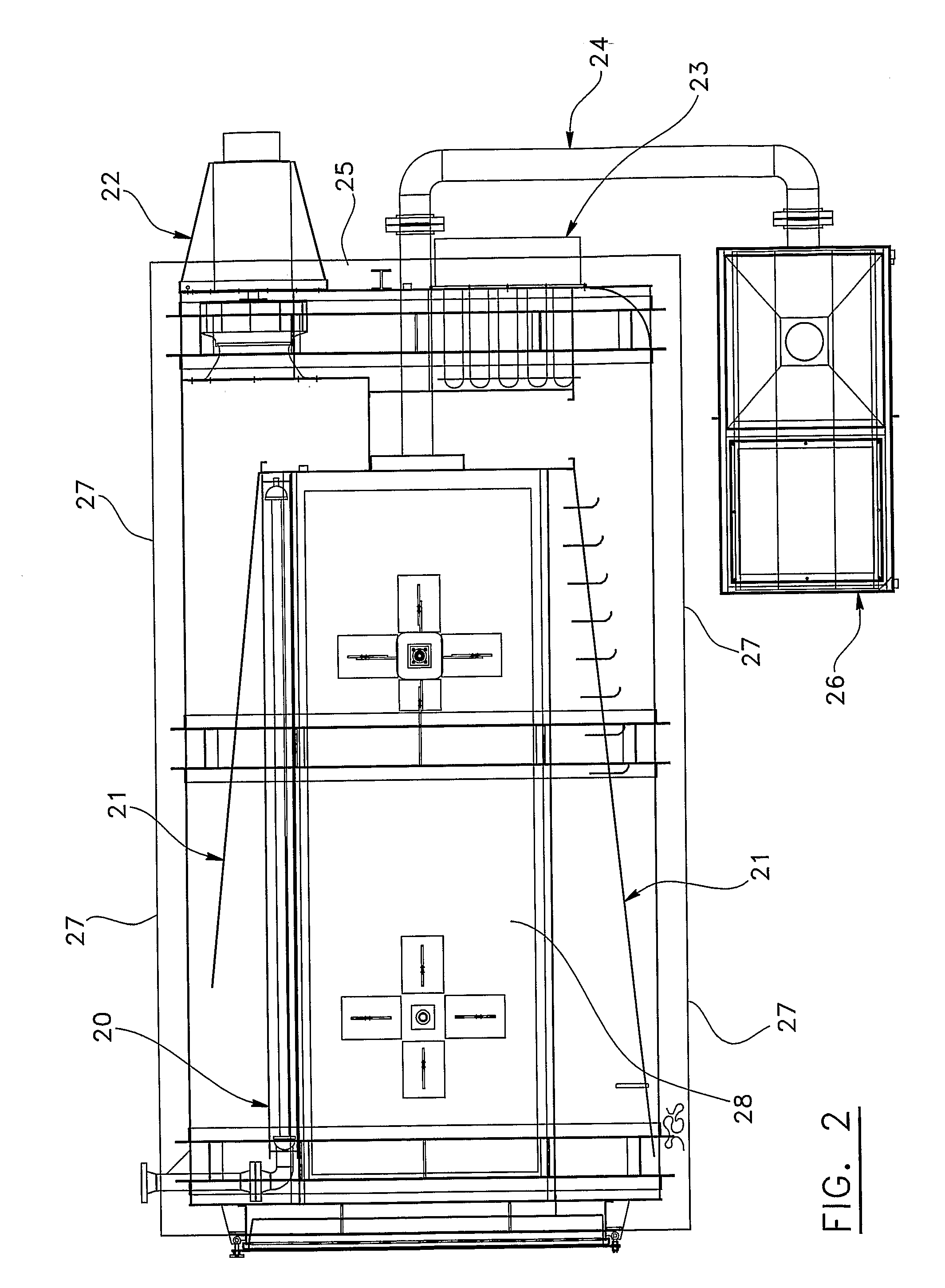 Process for Treating Lignocellulosic Material, and Apparatus for Carrying Out the Same