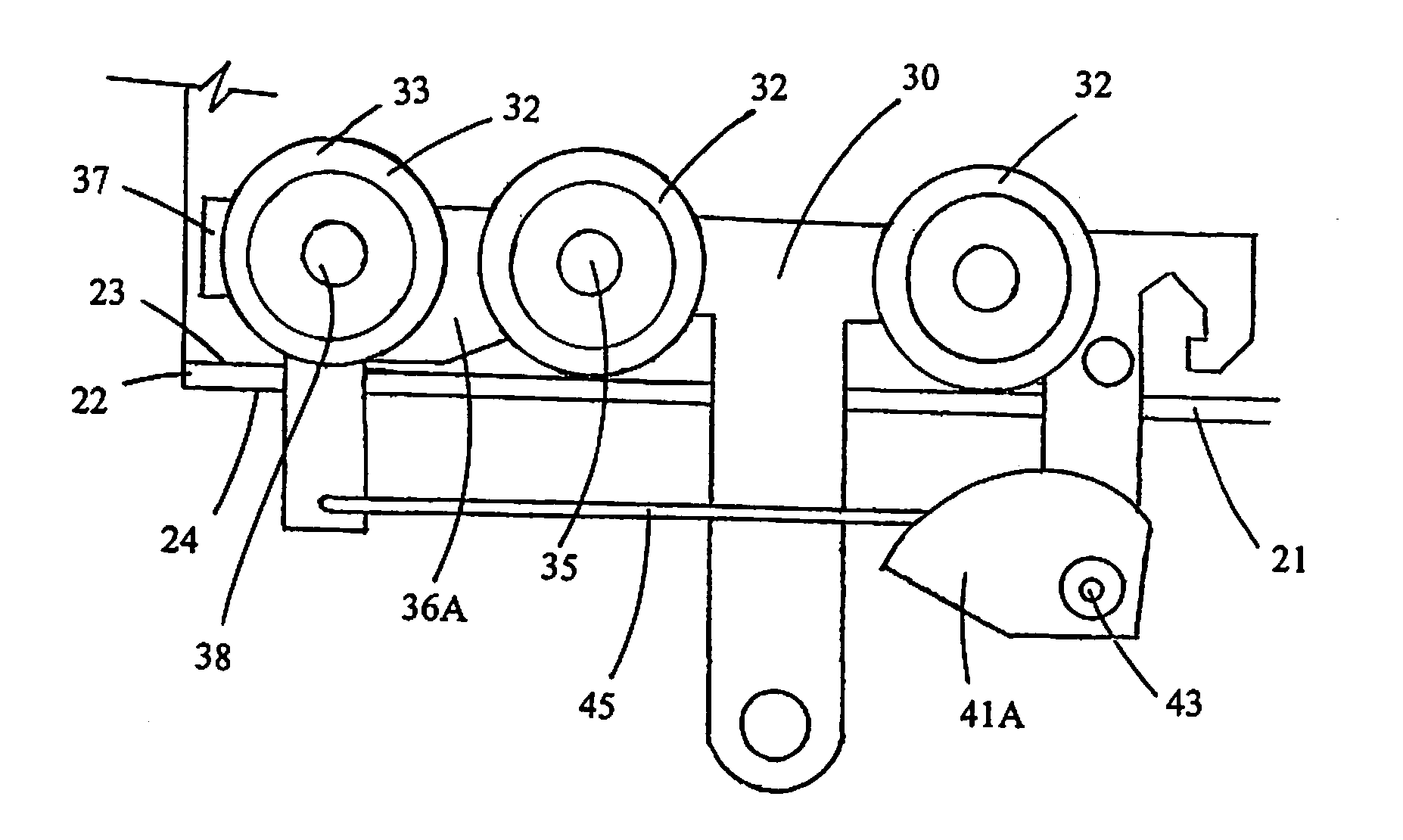 Locking Safety Mechanism for Suspended Transport Apparatus