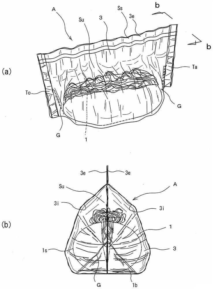 Packaging method, packaging device, packaging body and closure device for simple closure portion thereof