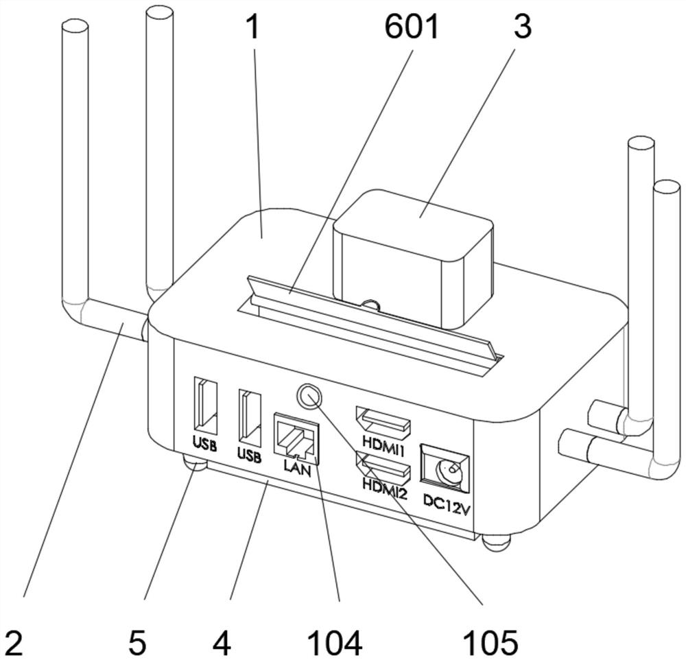 Network set-top box integrated with network router and use method of network set-top box