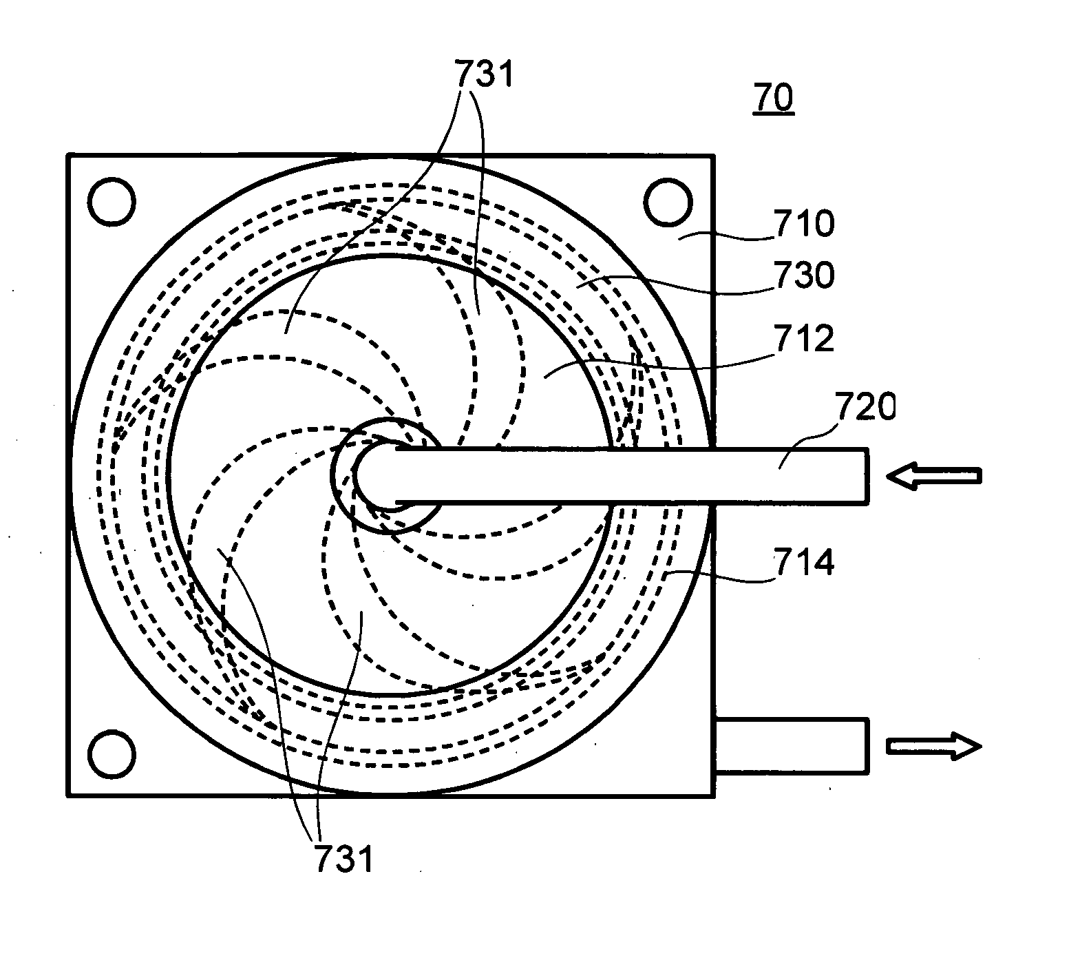 Liquid cooling system, and electronic apparatus having the same therein