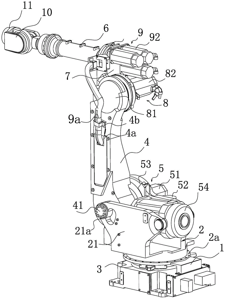 Six-axis mechanical arm