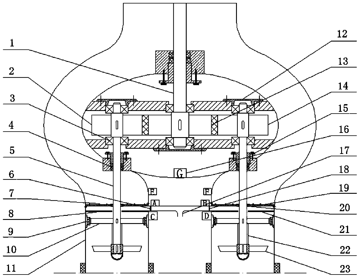 Anti-clogging device, control method and sewage pump