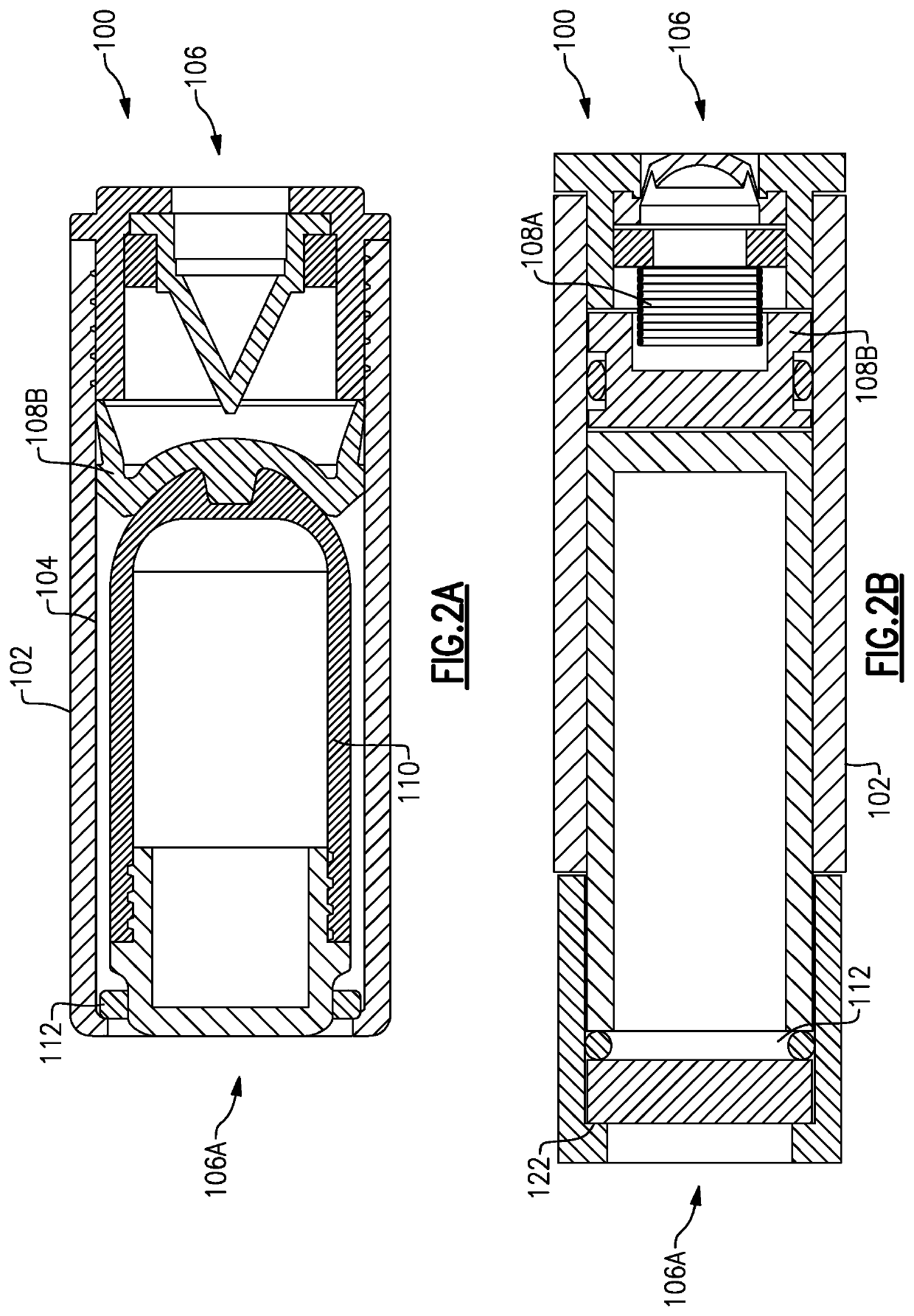 Sampling device with ejectable compartment