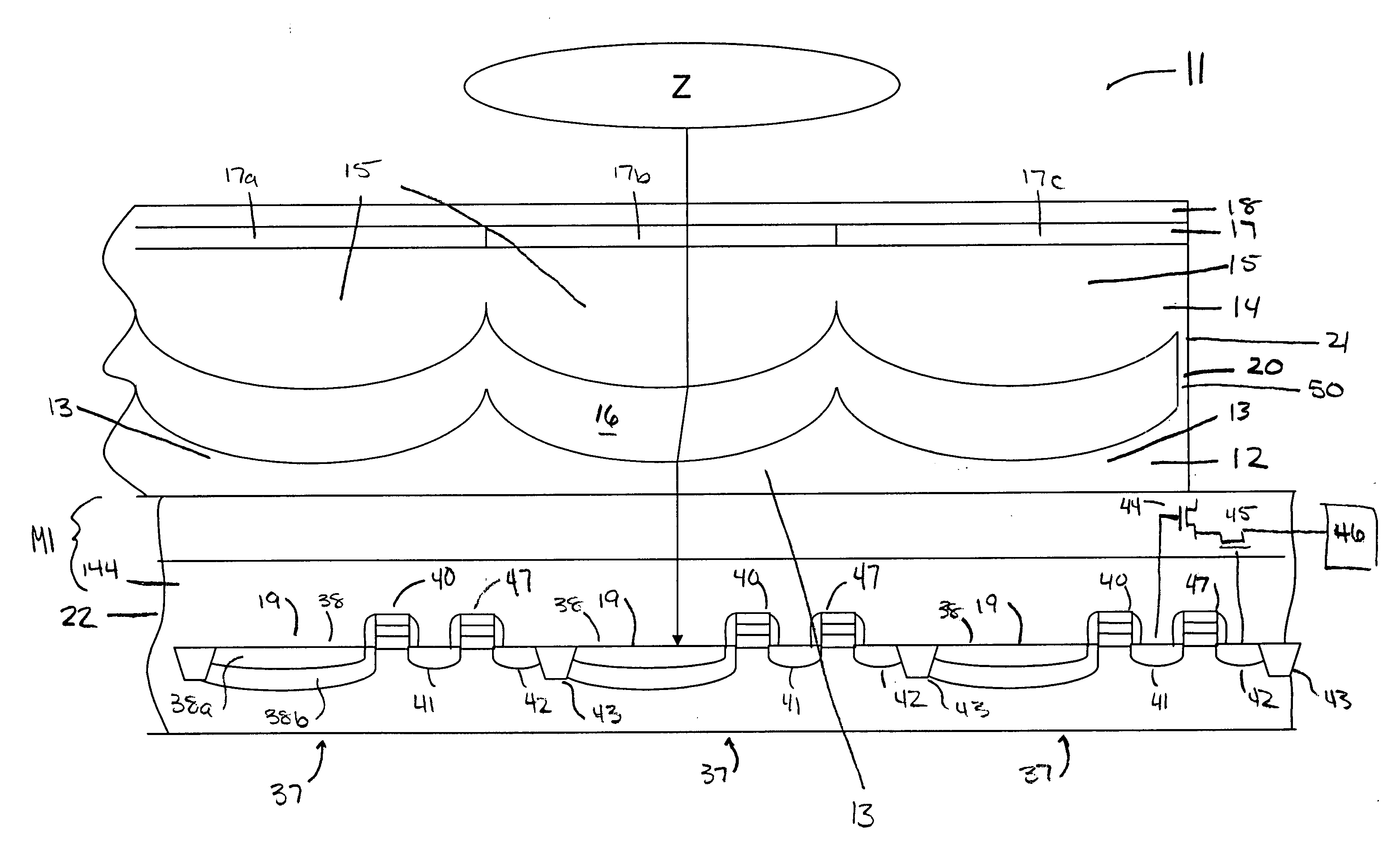 Micro-lens configuration for small lens focusing in digital imaging devices