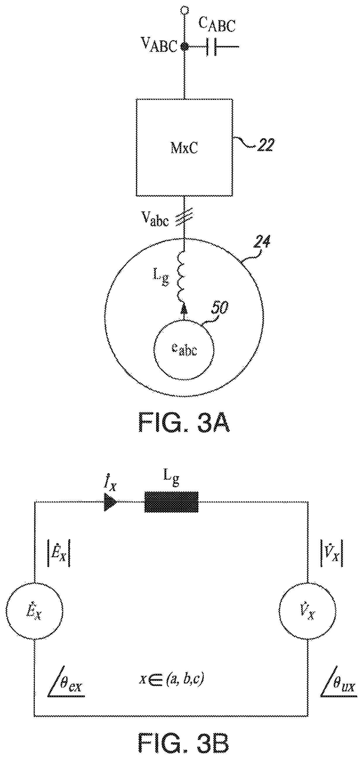 Matrix converter operating in current control mode using feed forward signals