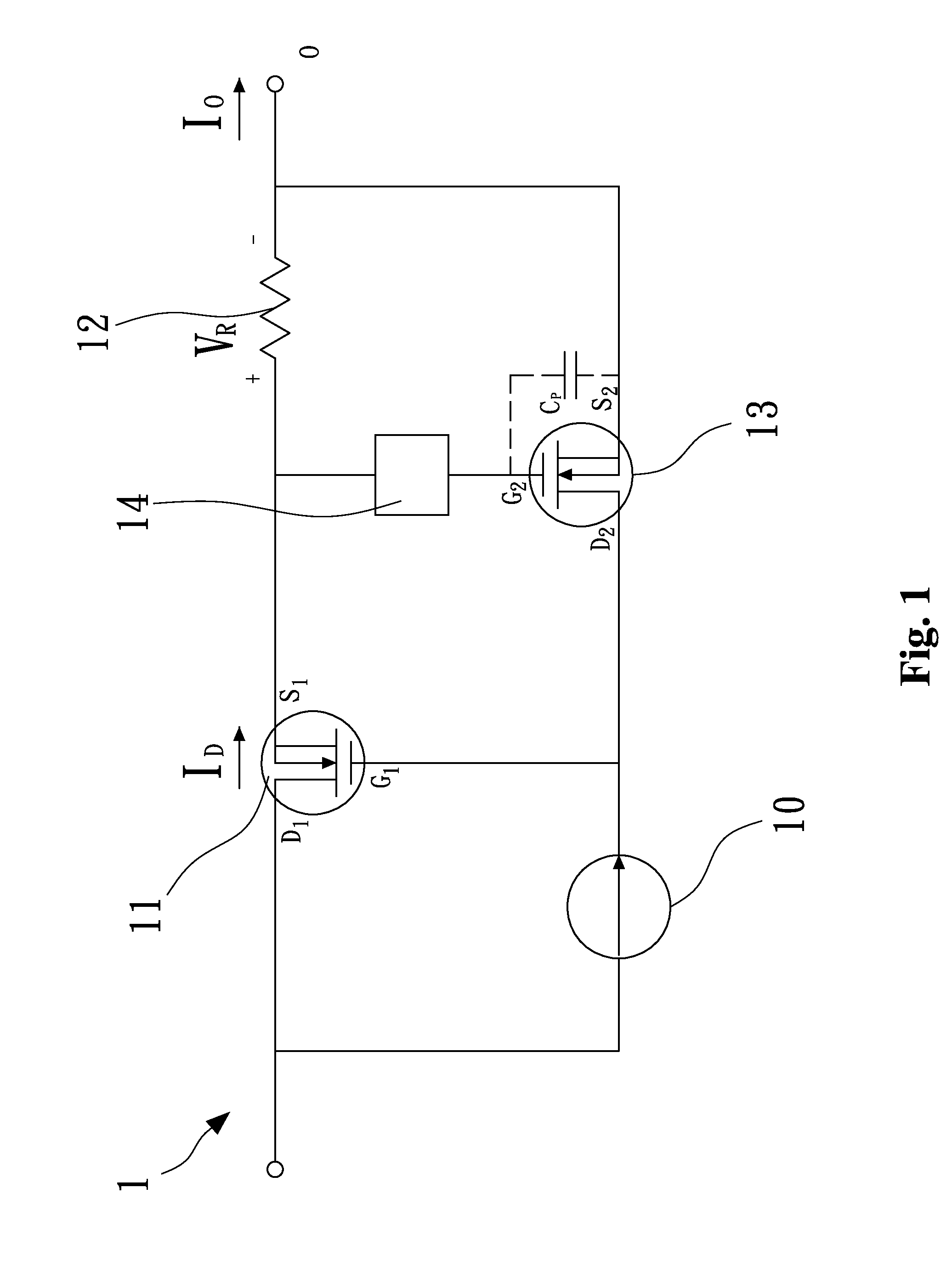 Limiting current circuit that has output short circuit protection