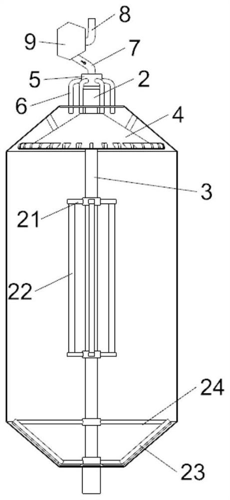 Water storage device for production of water for injection