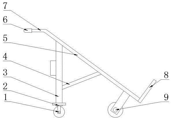 Novel simple trolley for cargo transportation
