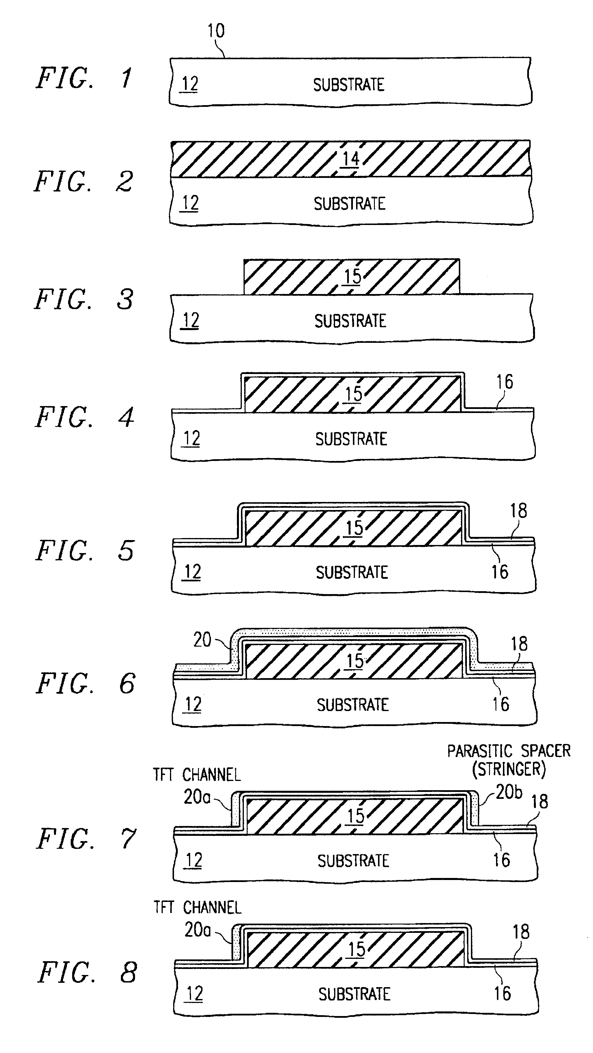 Spacer-type thin-film polysilicon transistor for low-power memory devices