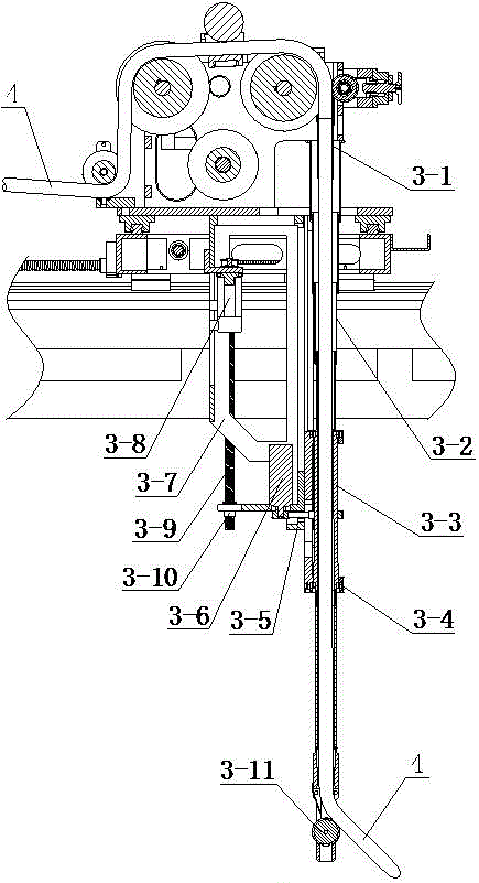 Spiral stack packing device for balance chain of elevator balance chain packing equipment