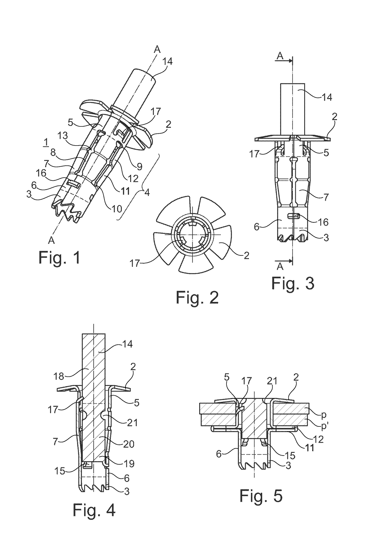 Self-piercing rivet with high mechanical strength against tearing out and shearing