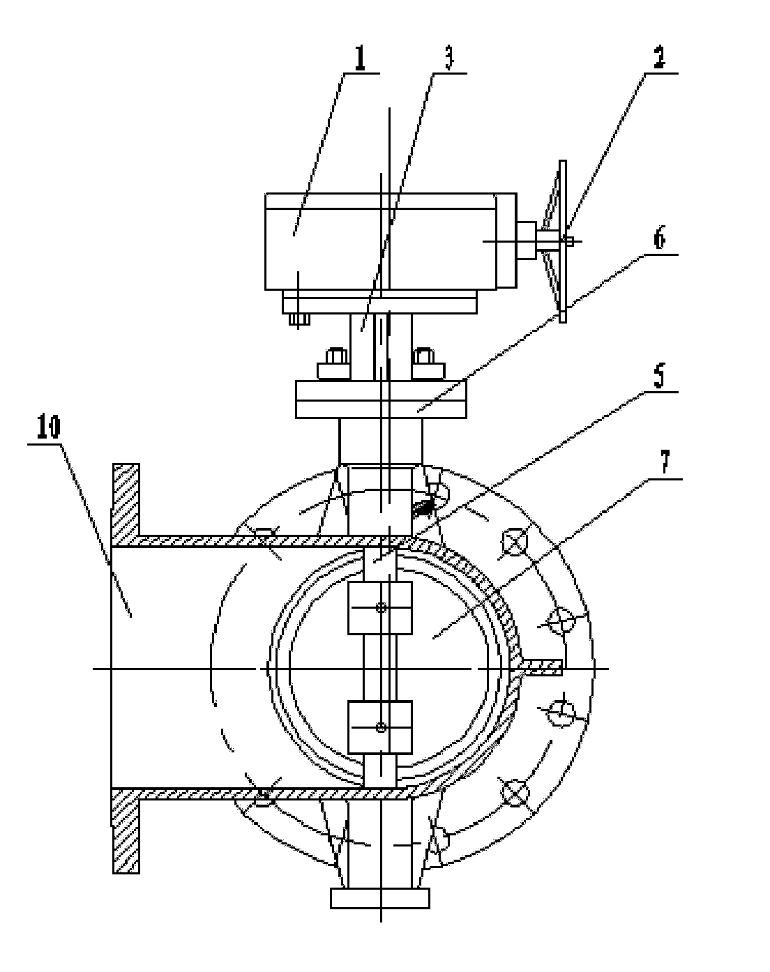 Large-caliber reversing valve