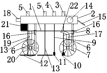 H-type steel derusting machine