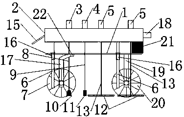 H-type steel derusting machine