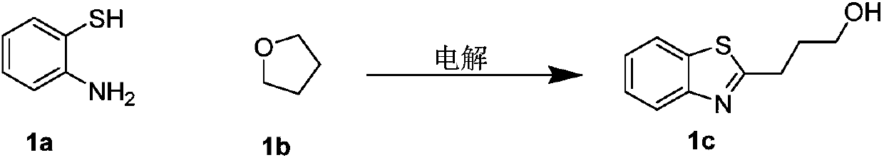 Electrochemical synthesis method of 2-substituted benzothiazole