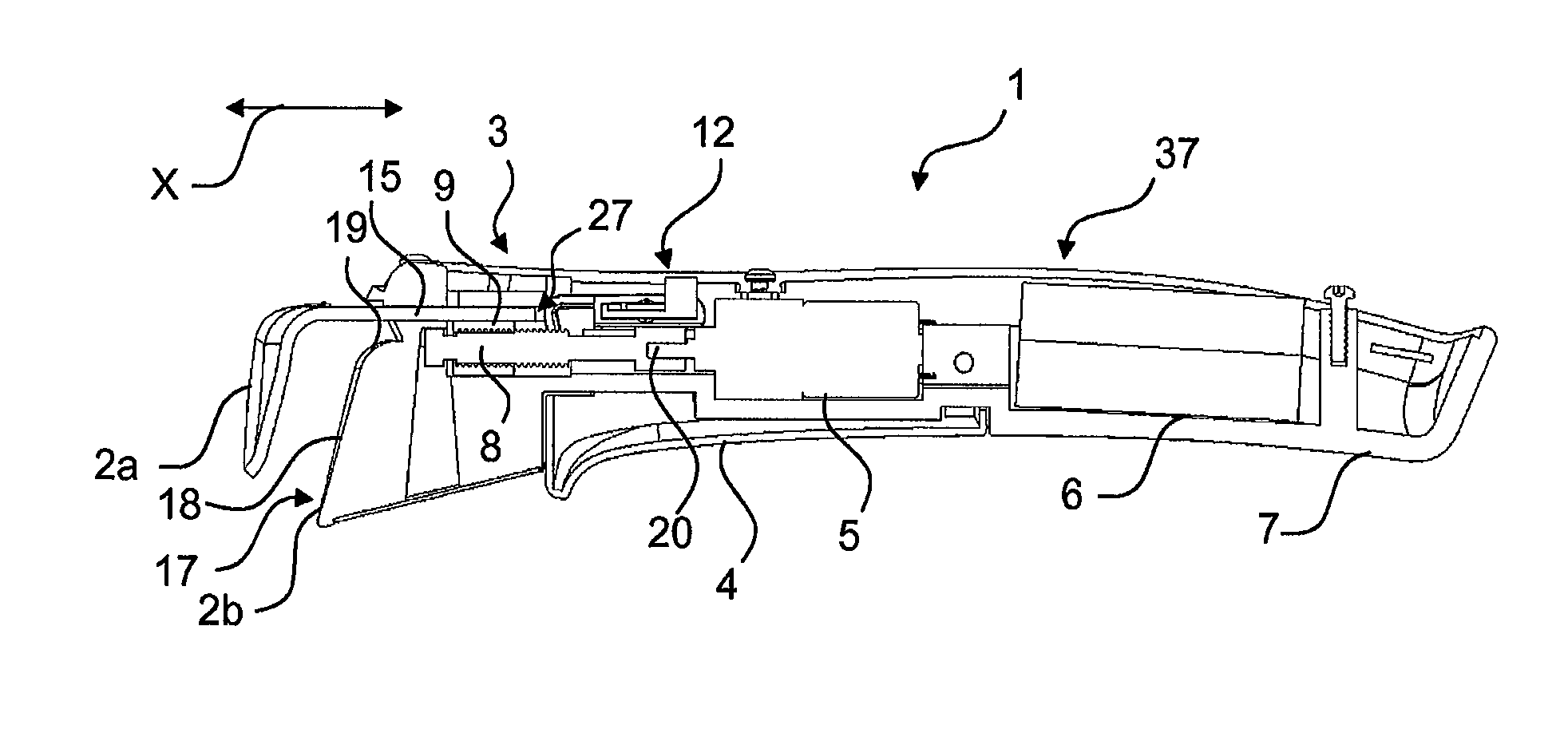 Electromechanical removable grip mechanism