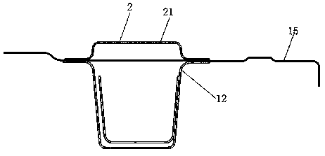Rear floor supporting plate structure