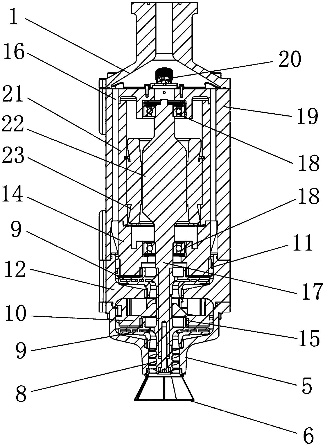 Permanent magnet motor type low temperature liquid immersed pump structure