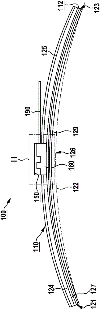 Wiper blade with adapter unit for articulation on wiper arm