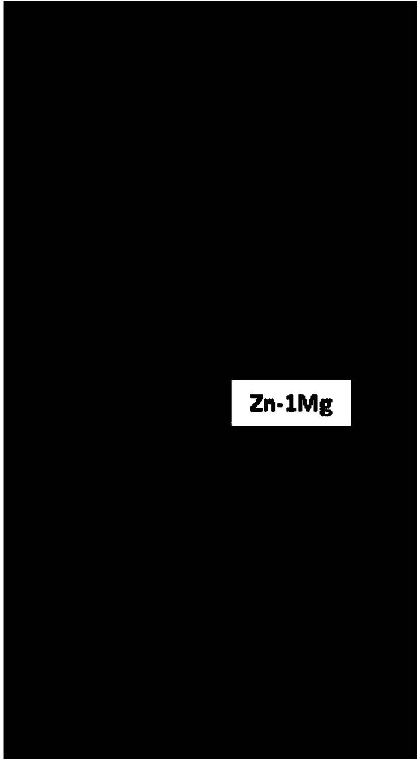 Zn-Mg zinc alloy and preparation method and application thereof