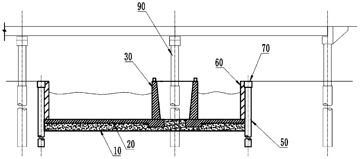 An integral bridge pier reinforcement structure and its construction method