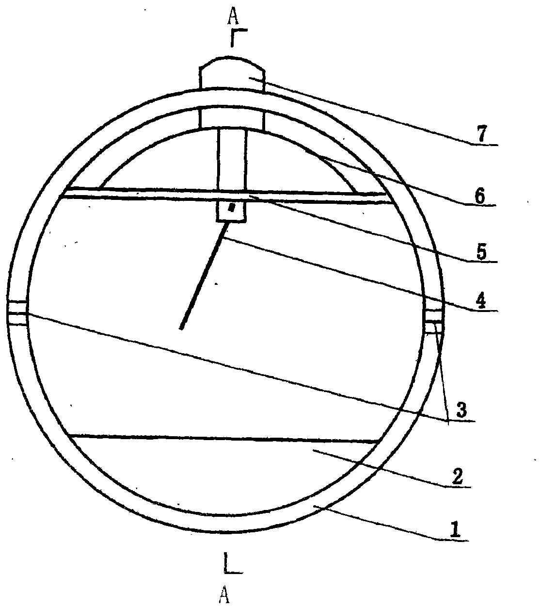 Automatic leveling optical tree-angle measuring gauge
