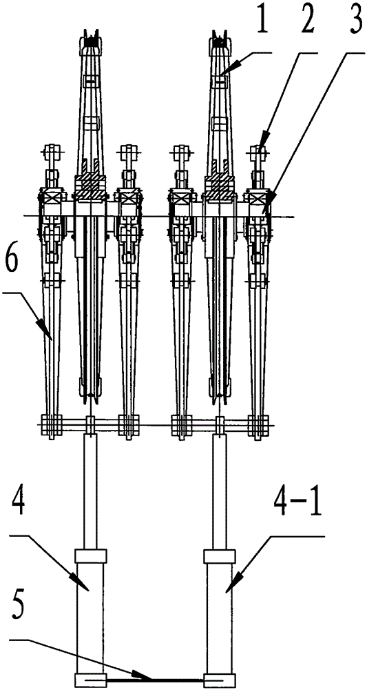 Synchronous head sheave balance adjustment method for multi-rope winding type elevator
