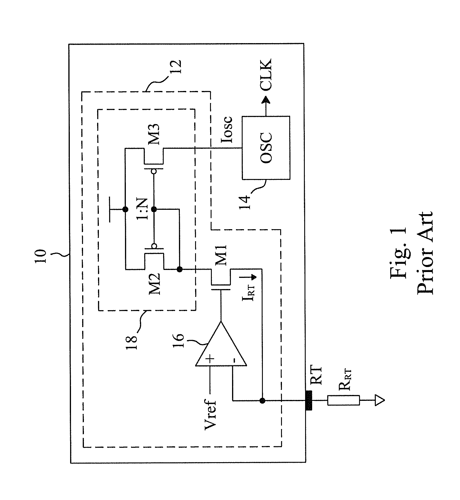 Frequency setting circuit and method for an integrated circuit