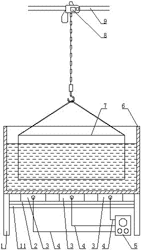 Paint removing device for vacuum plating of automobile hub