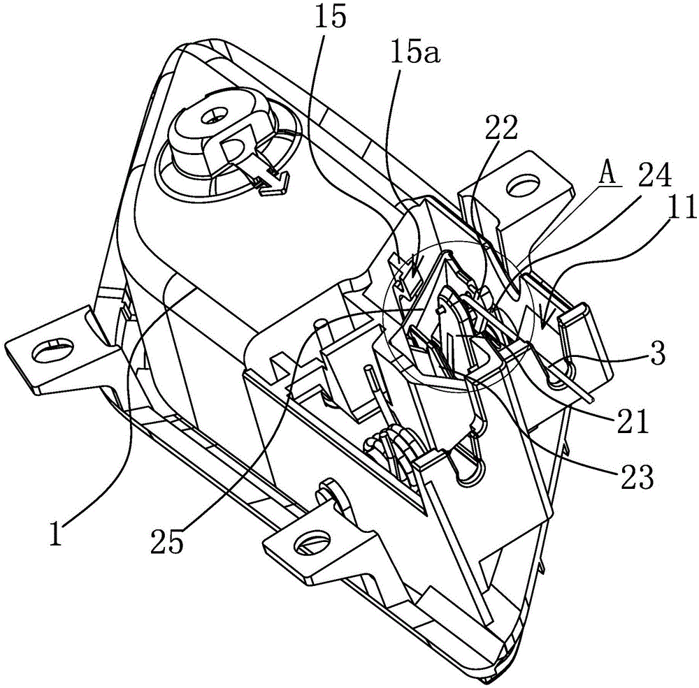 Mounting structure for car door locking button and car door stay wire
