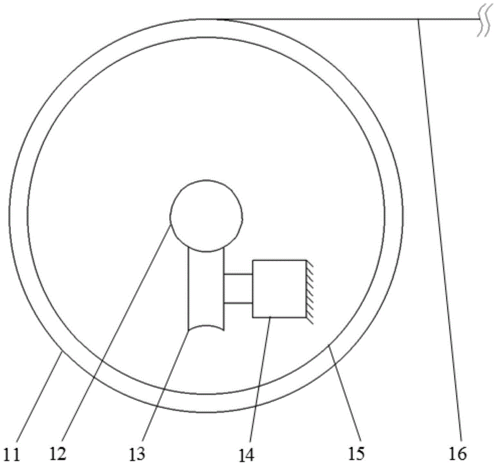 Automatic tensioning device and rope length measuring device