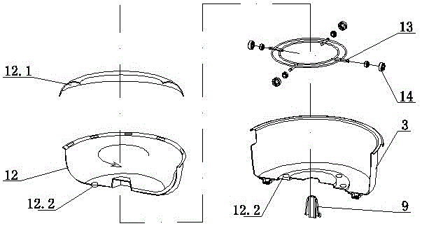 Magnetic vibration multi-angle rotating frying pan