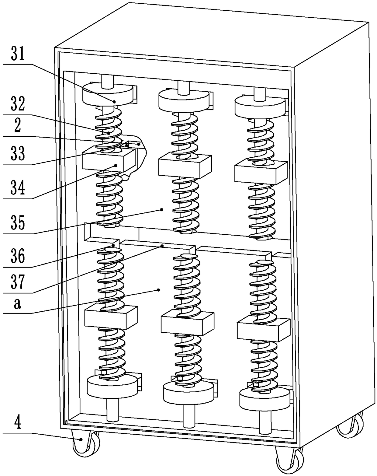 Middle school biological specimen storage cabinet