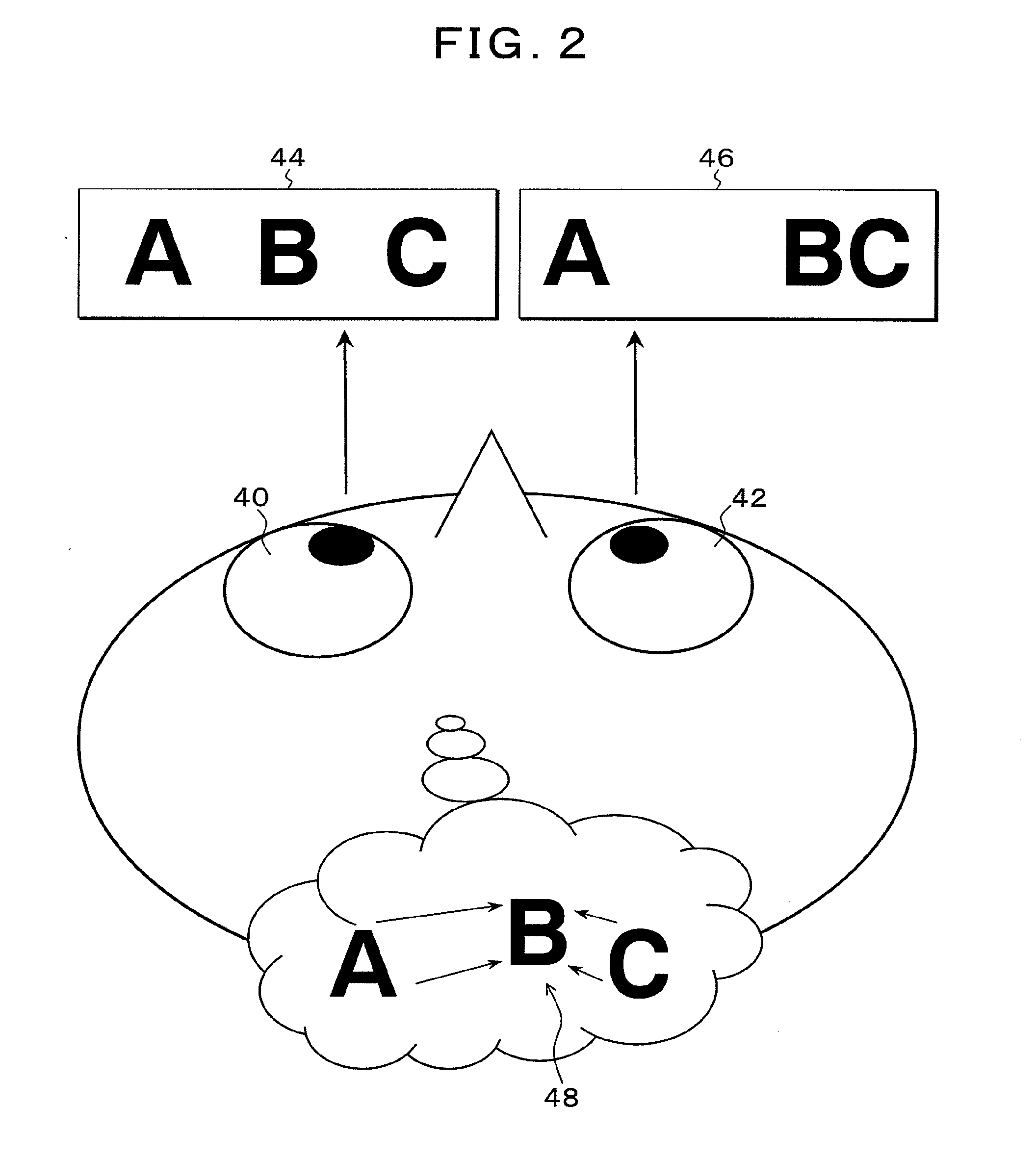 Three-dimensional information presentation device using slit viewing