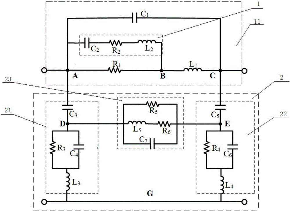 On-chip inductor equivalent circuit model used in integrated circuit and extraction method of parameters