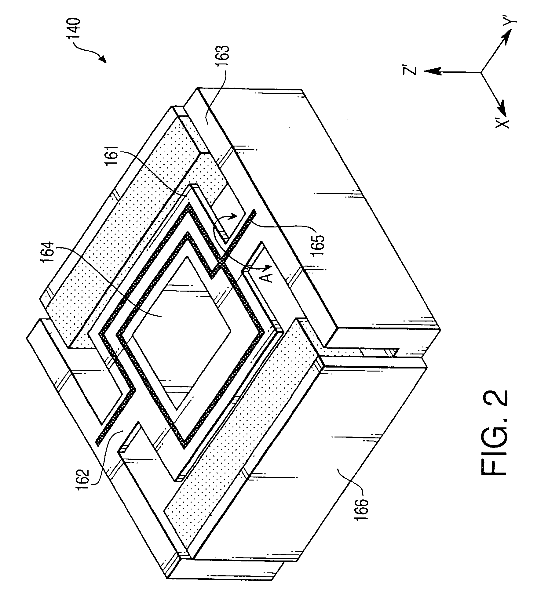 Confocal probe having scanning mirrors mounted to a transparent substrate in an optical path of the probe