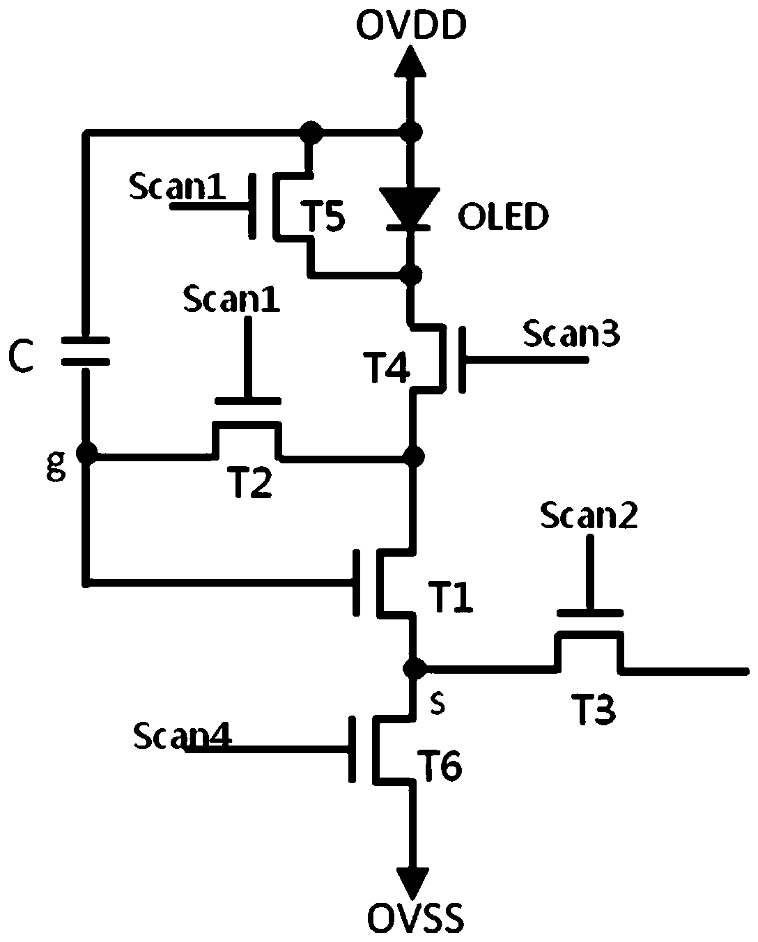 Pixel driving circuit and organic light emitting diode display