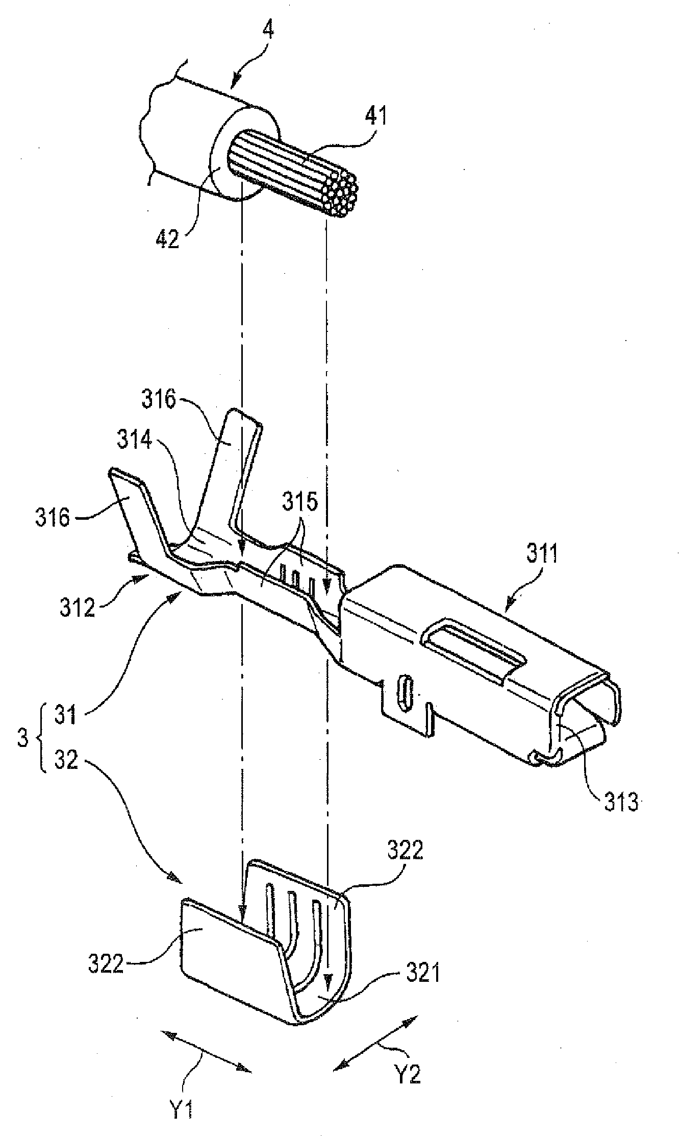 Terminal fitting and mounting method