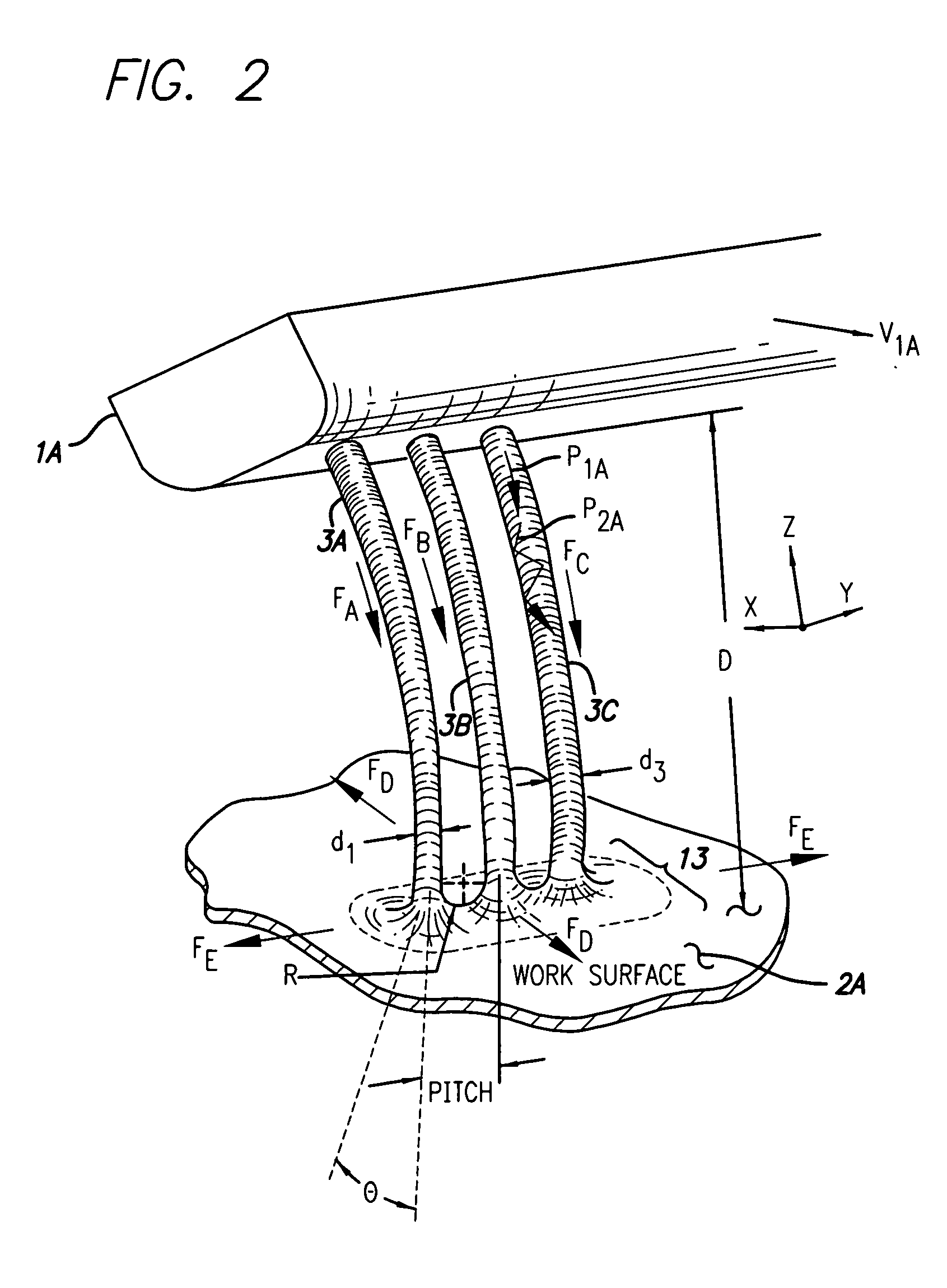 Apparatus and method for delivering acoustic energy through a liquid stream to a target object for disruptive surface cleaning or treating effects
