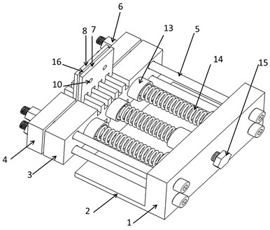 Clamping device for thin plate compression experiment