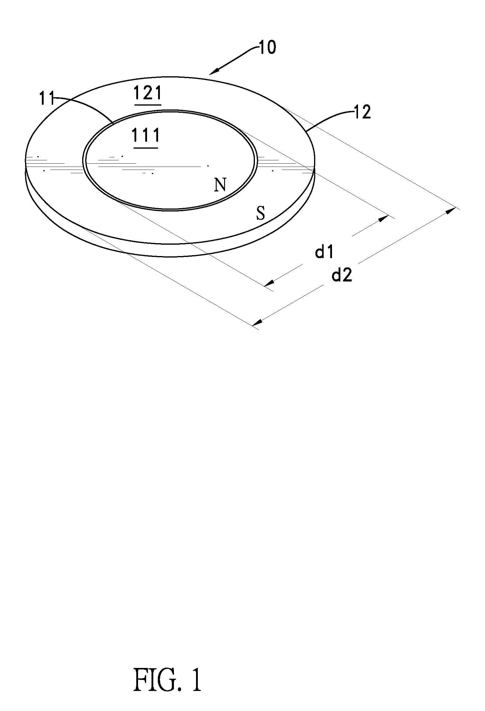 Magnetic attraction-fixing assembly and a rotating support structure for a portable device having the magnetic attraction-fixing assembly