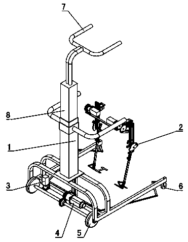 A gait rehabilitation training device