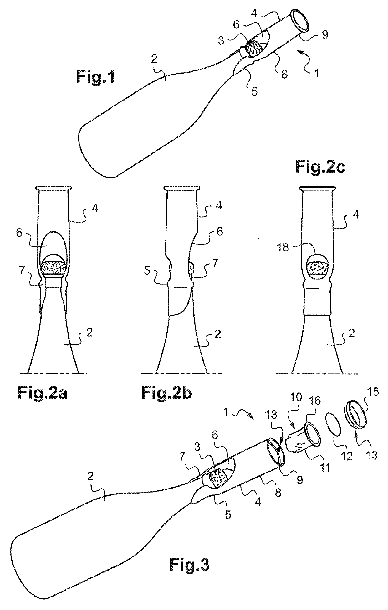 Device for uncorking a bottle of a pressurised liquid such as a bottle of champagne